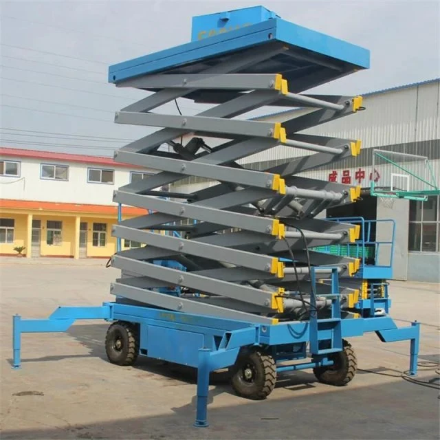 High Quality 1t Hydraulic Scissor Platform with Lift Height 4.8m for Hot Sale