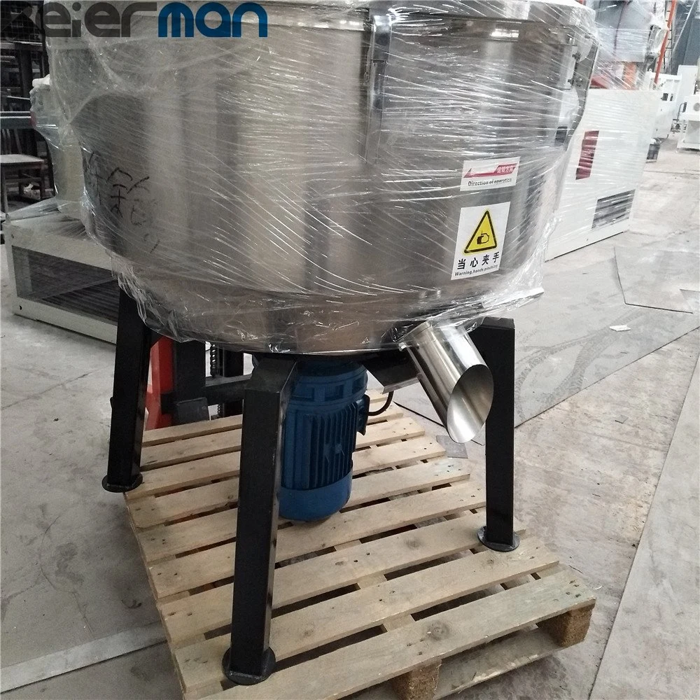 2023year 200kg Stainless Steel Vertical Plastic Granules Mixer PP ABS PVC Pet Plastic Raw Material Mixing Silo Pellets Color Mixer