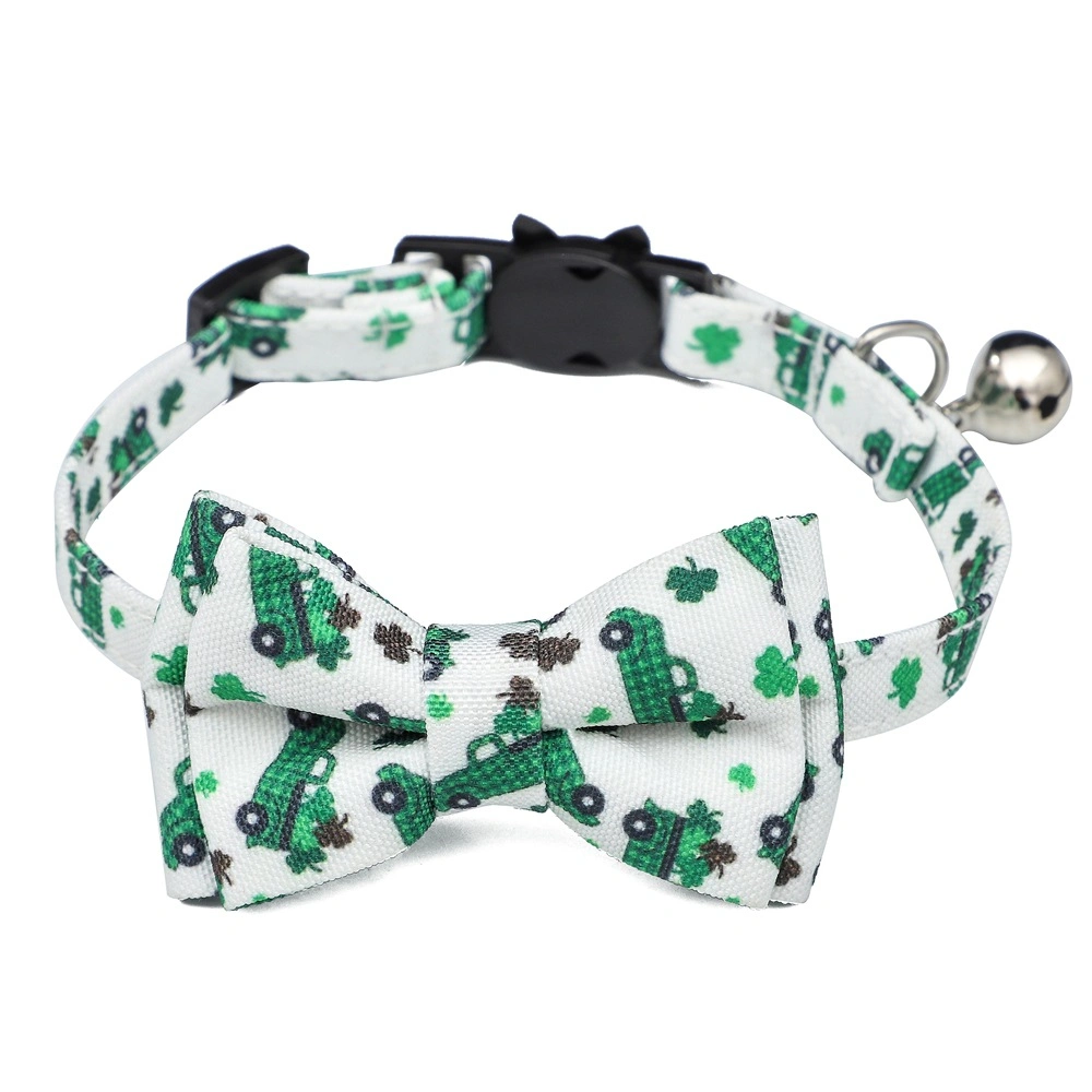 Christmas Cat Costume Accessories Cat Bowknot Collars Bell