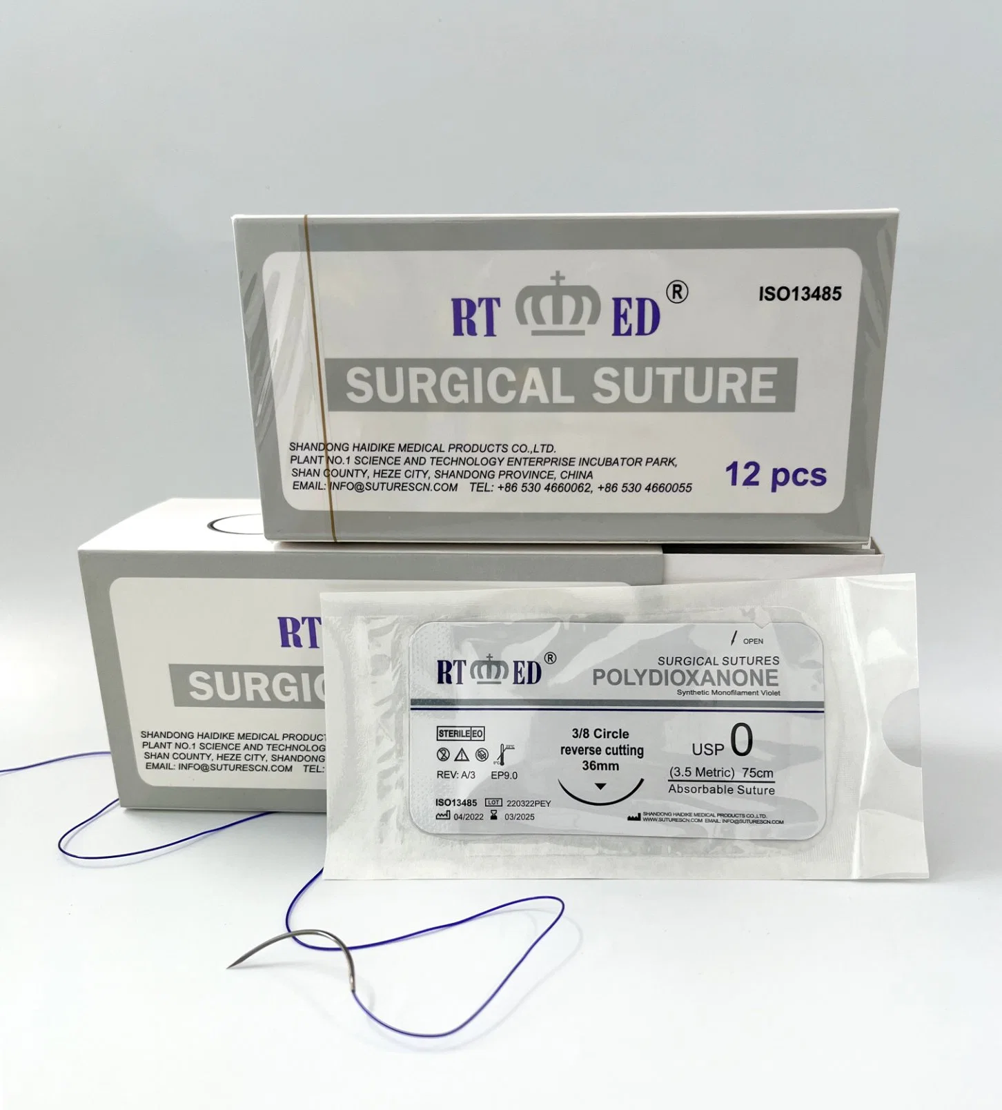 Absorbable Medical Pdo Surgical Suture for Adults and Children with CE/ISO