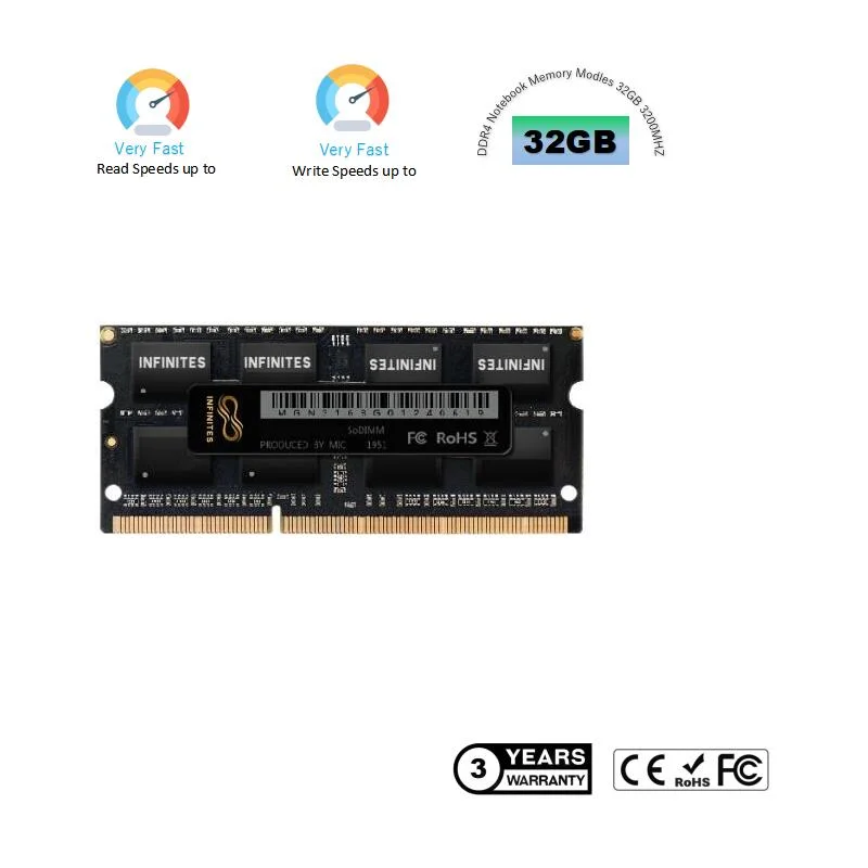 Memoria DDR4 RAM 8 Go 16 Go 32 Go 2666 MHz 3200 MHz Desktop PC4-25600 1,2 V 288 broches DIMM pour mémoire de l'ordinateur de bureau