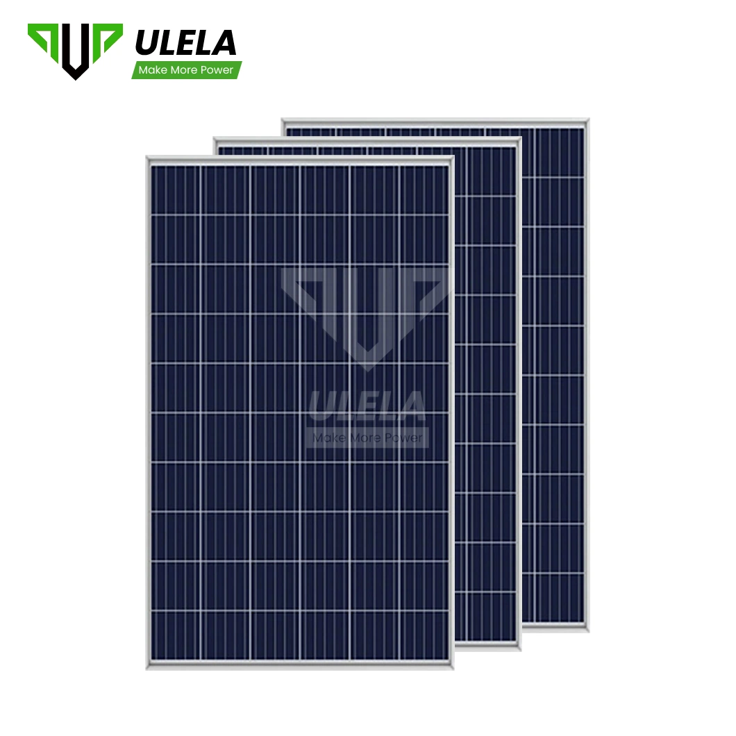 Ulela Full Black Solar Panel Manufacturing Custom Sunket Solar Panel China 158mm Polycrystal Solar Panels