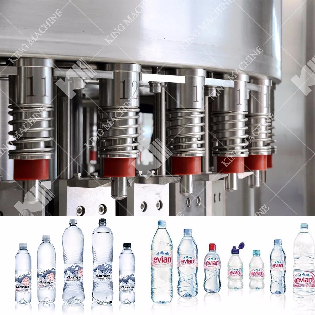Reines Trinkwasser Mineralwasser Glas 20 Liter Abfüllung Produktionslinie In China