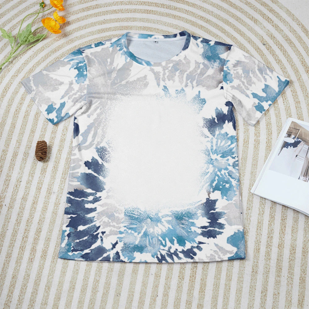 T-Shirt Personnalis De Sublimation Blanc Damen Sublimacion T-Shirts 65 Benutzerdefinierter Poly-Druck