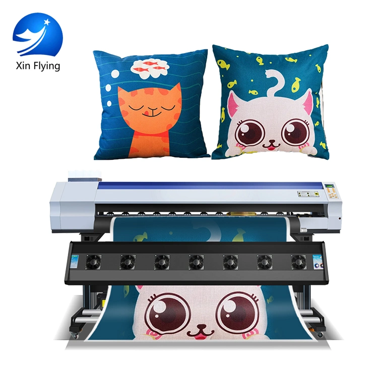 Large Format Cmyk Digital Sublimation Textile Dye Inkjet Printer for Fabric