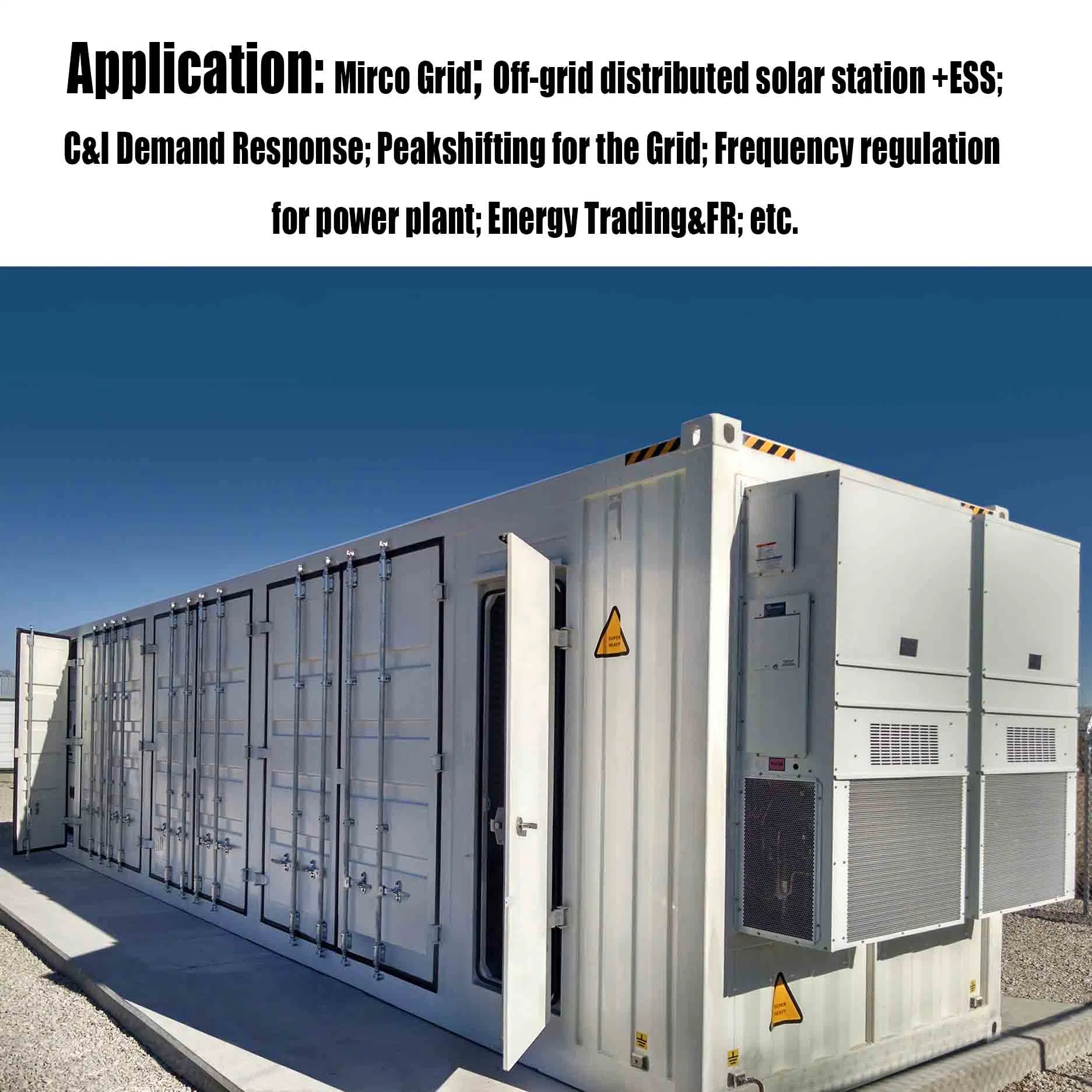 500 kw batteries Greenhouse Mobile Solar batterie contenant de stockage 10MW d'énergie Station avec panneaux solaires