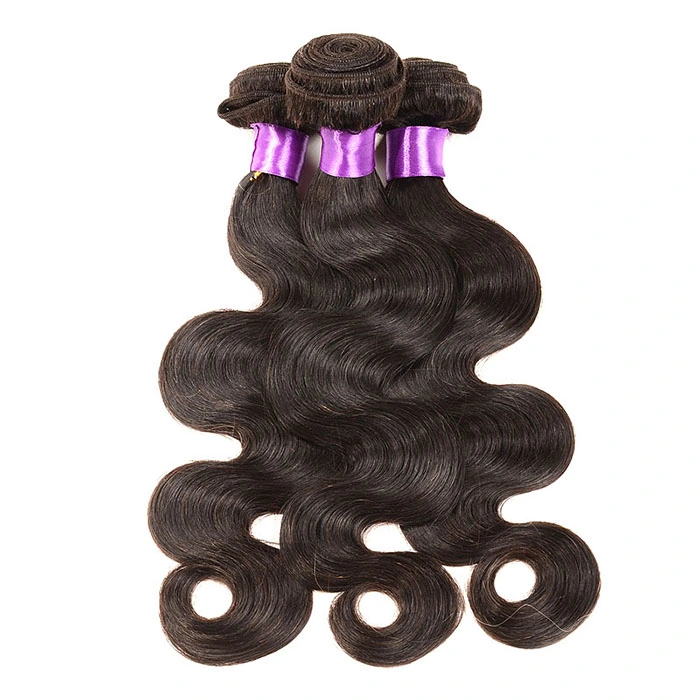 Virgen peruana Secador de pelo los paquetes de onda de cuerpo tejido 3pcs mucho 7Pervian cabello virgen sin procesar de onda de cuerpo negro natural cabello humano.