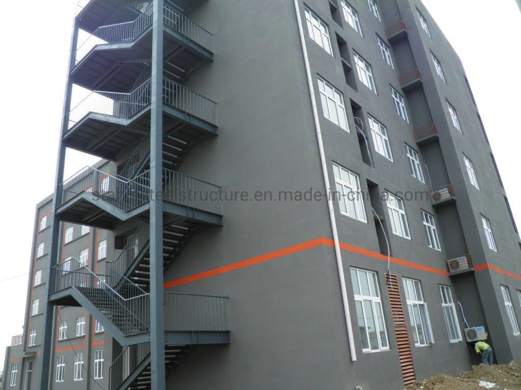 Galvanized Outdoor Steel Structure Metal Fabrication Stair for Sale