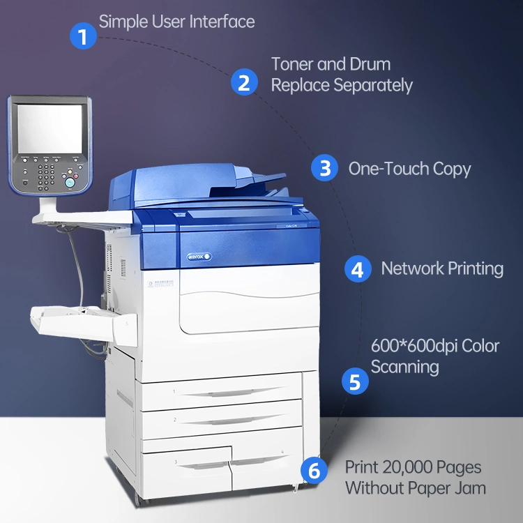 Utilizado para Xerox impresora multifunción C60 C70 de la máquina de segunda mano colorido fotocopias de la máquina copiadora