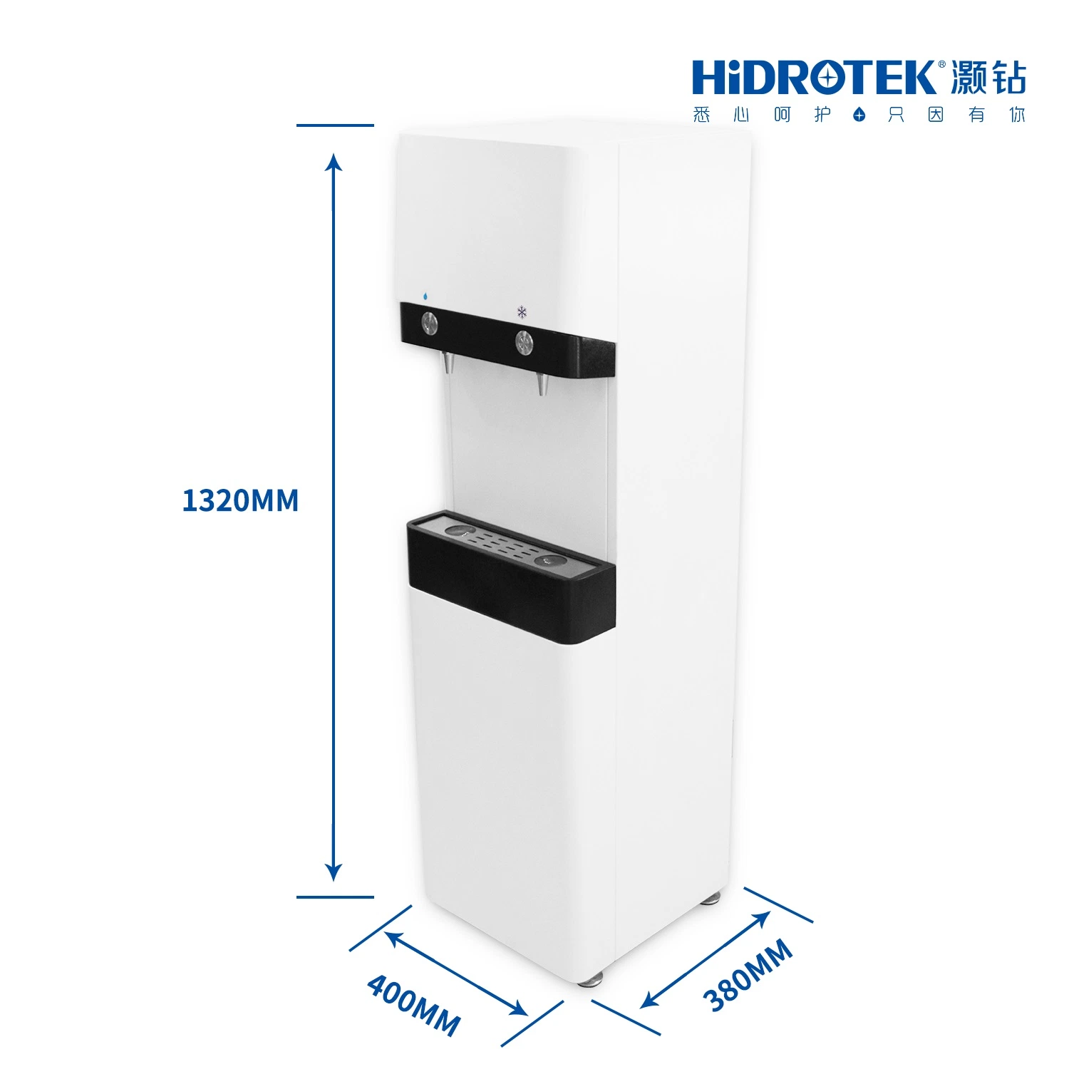 Standing Stainless Steel Direct Drinking Water Dispenser with Cooler