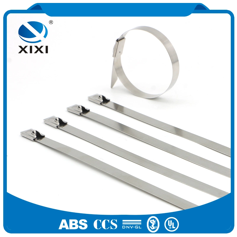 Self-Locking Cable Tie Xinxing China Wire Straps Metal Ziptie with RoHS