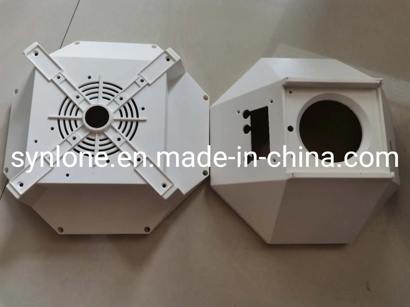 Custom White PP Injection Molding Machinery Parts