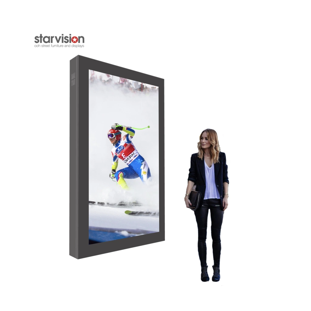 IP65 Weather Proof 65 Inch Outdoor LCD Ad Player 4K Ultra HD Wall Advertising Display