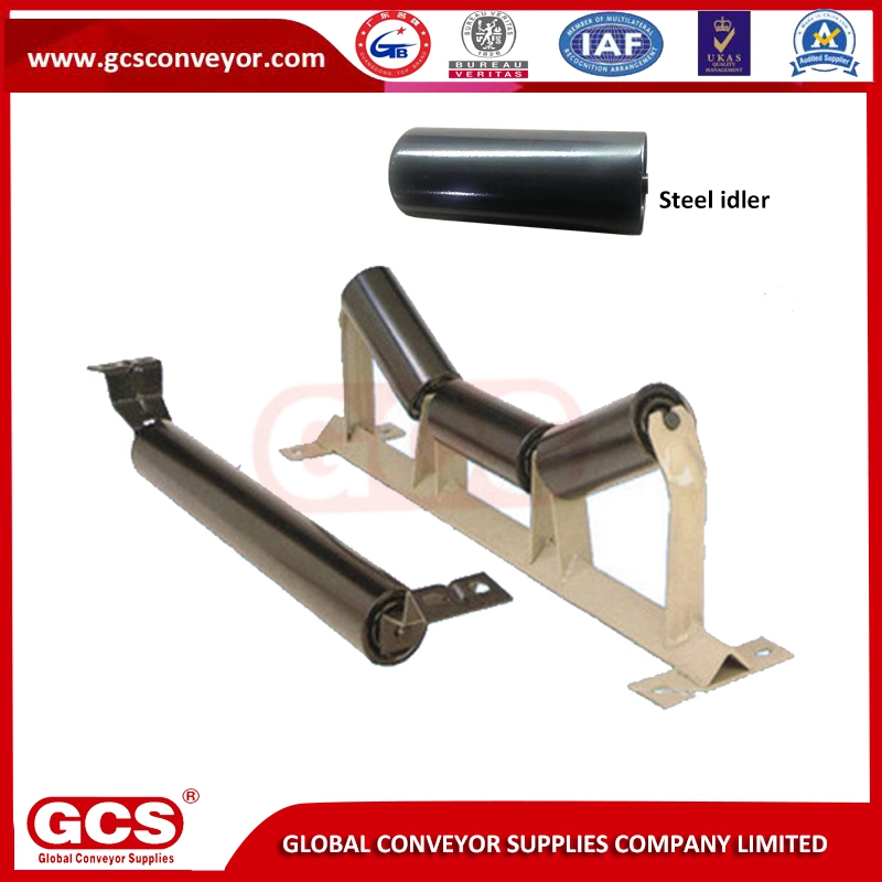 Idler Steel Idler Roller Customized Cema Belt Conveyor Components Conveyor Roller