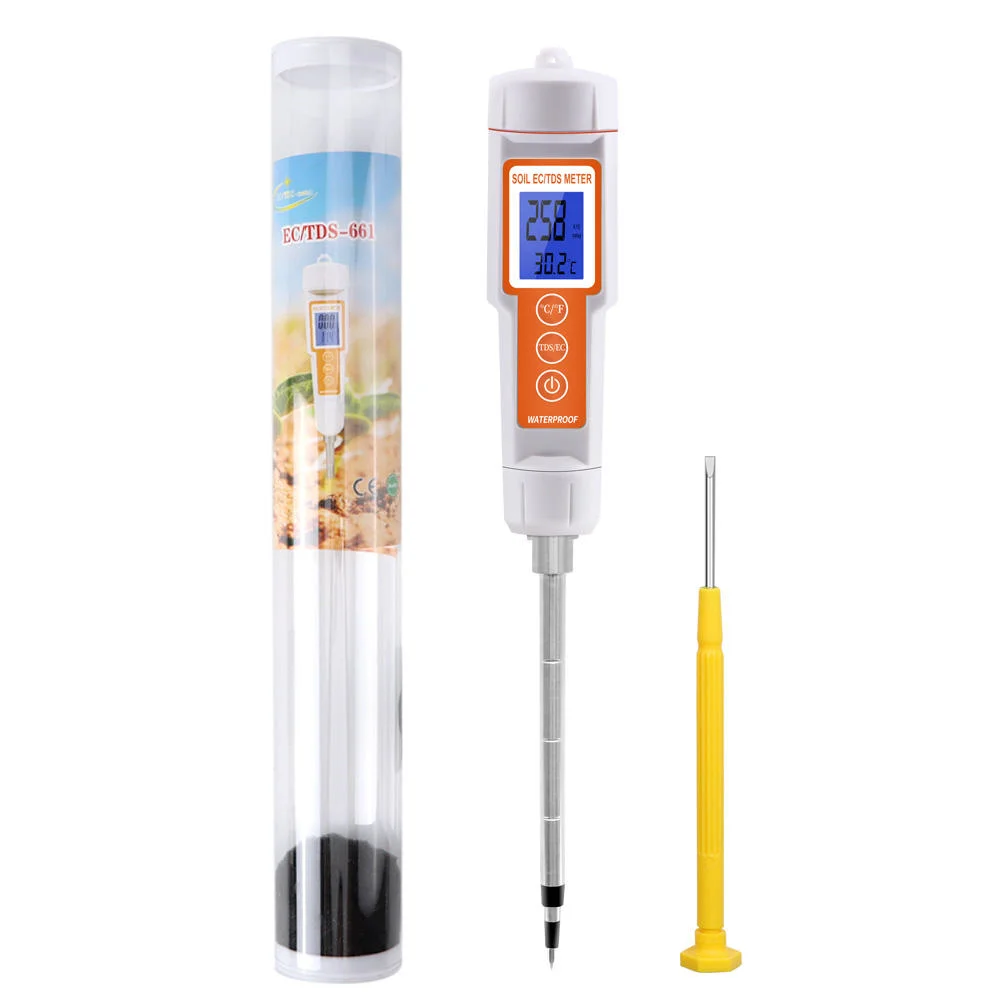 Professional Soil Meter TDS/Ec/Temperature Soil Quality Moisture Meter for Plant Crop Agriculture Forestry Horticulture