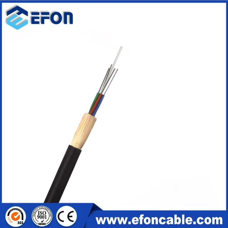 24/48/96 Cores Non-Metallic Kevlar Yarn Optic Fiber Cable ADSS Single Jacket Mini Span Cable (Max150meters)