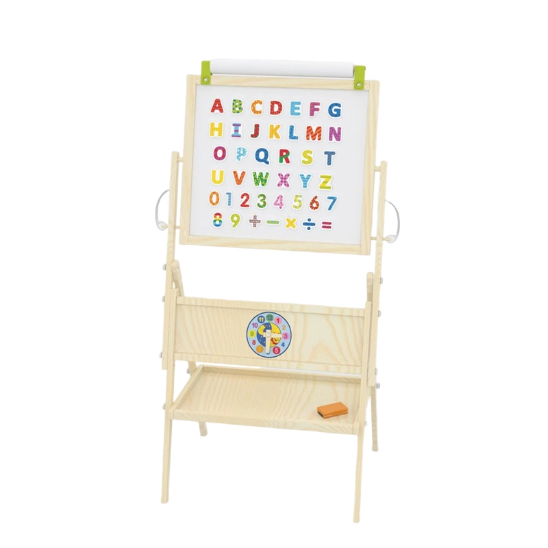 Holzspielzeug All-in-One Holzkid′ S Kunst-Easel mit Papier Rolle