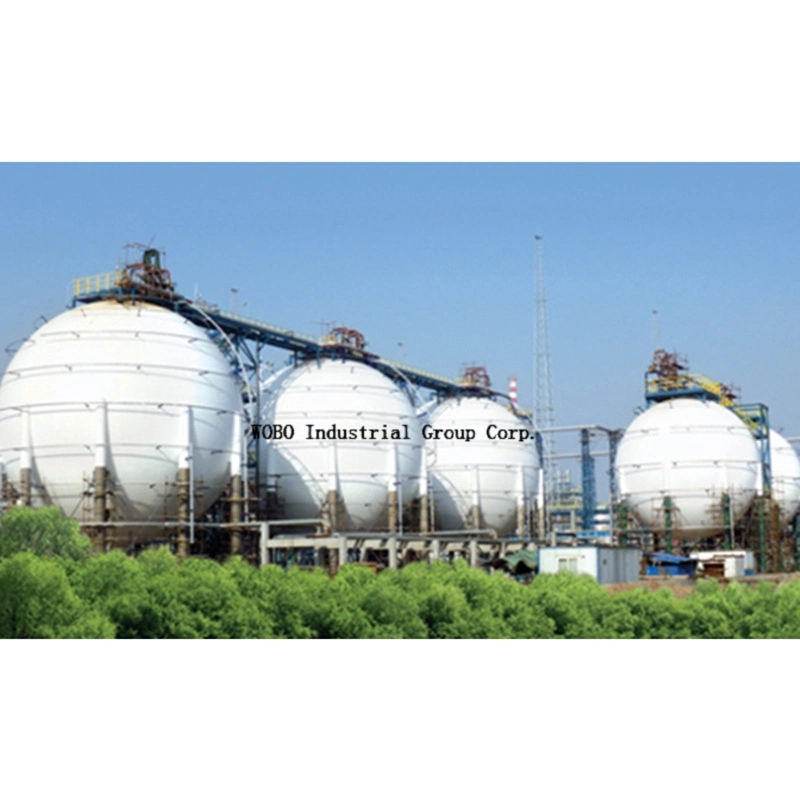 Cryogenic Lox Lin Lco2 Lnh3 Chloromethane Propane Butane Chloroeth Sphere Pressure Vessel Storage Tank LNG LPG Spherical Tank for Petrochemical Plant Company