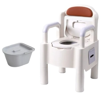Reinforcement Folding Adjustable Lightweight Deodorant Household Indoor Bedpan Toilet Commode Chair