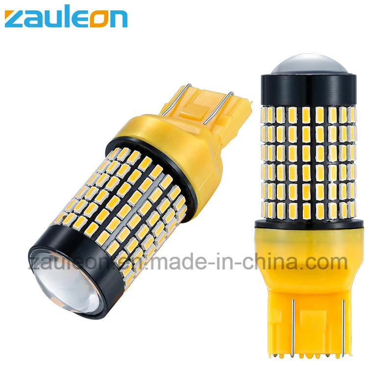 Luz exterior del coche T20 7443 Lámpara de señal de giro LED amarilla.