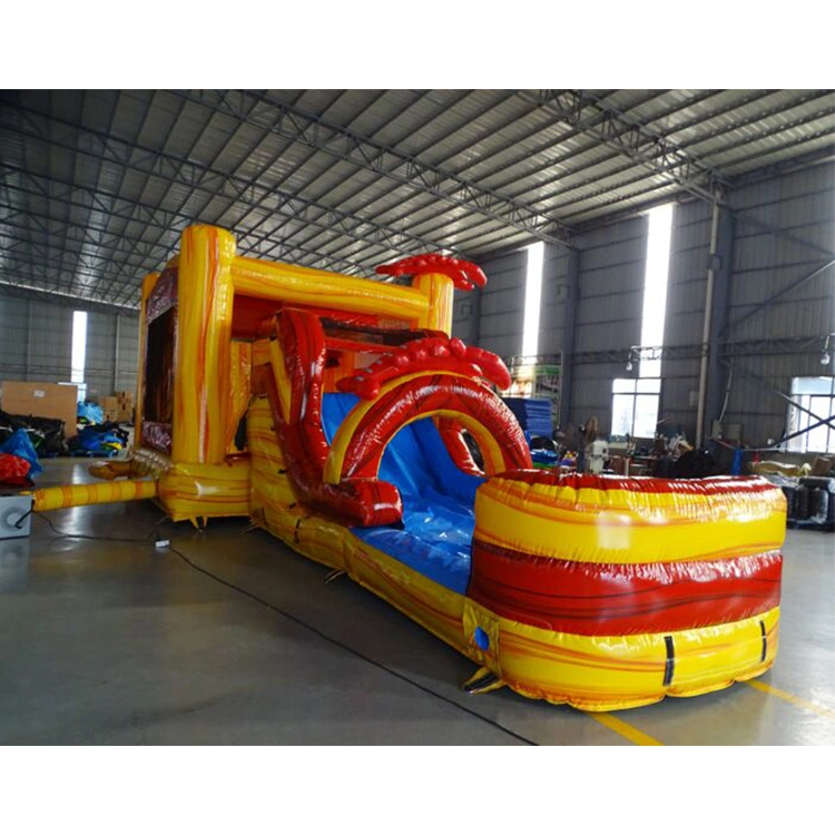 Outdoor Park Big Lobster Inflatable Bouncer Slide for Wholesale