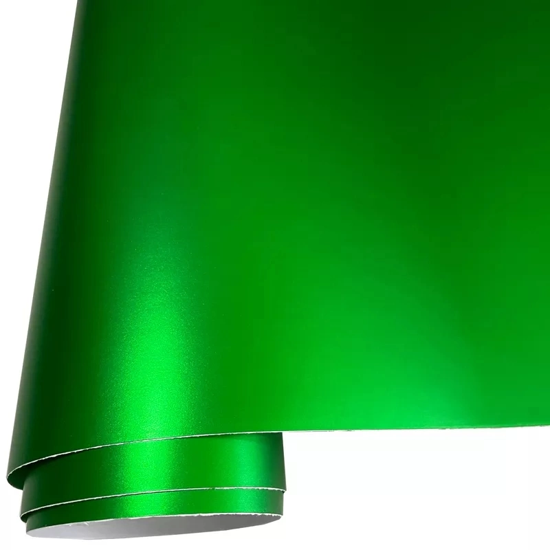 Satin Matte Green Chrome Car Wrap Vinyl Film with Air Bubble Free