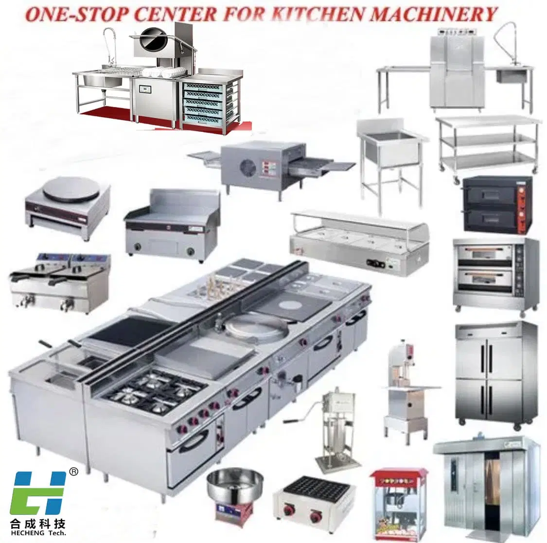 2023 One-Stop-Lösung Commercial Restaurant Kitchen Equipment Hotelgeräte Supplies Catering-Ausrüstung