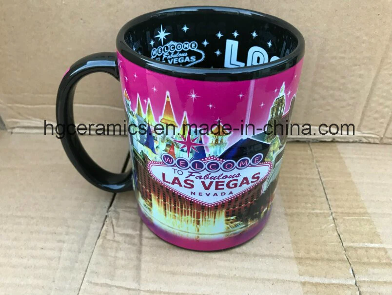 23oz Ceramic Mug, Las Vegas Ceramic Mug, Cotta Souvenir, Tourism Craft, 23oz Embossed Mug