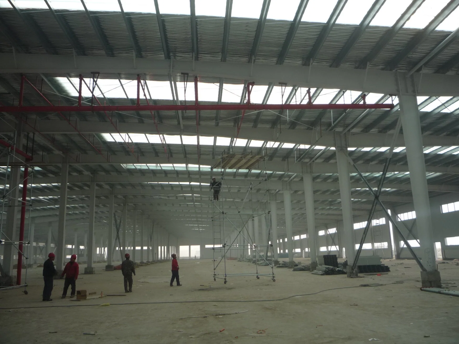 Galvanized/Painted Plant/Hangar Industrial Building Metal Frame Construction Steel Structure for Warehouse/Workshop/Garage/Storage/Shed