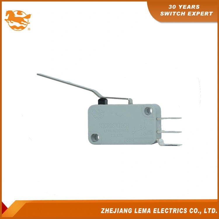 Extra-Long Bent Arm Side Common Terminal Grey Micro Switch Kw7-94D Automation Equipment with CQC and CE