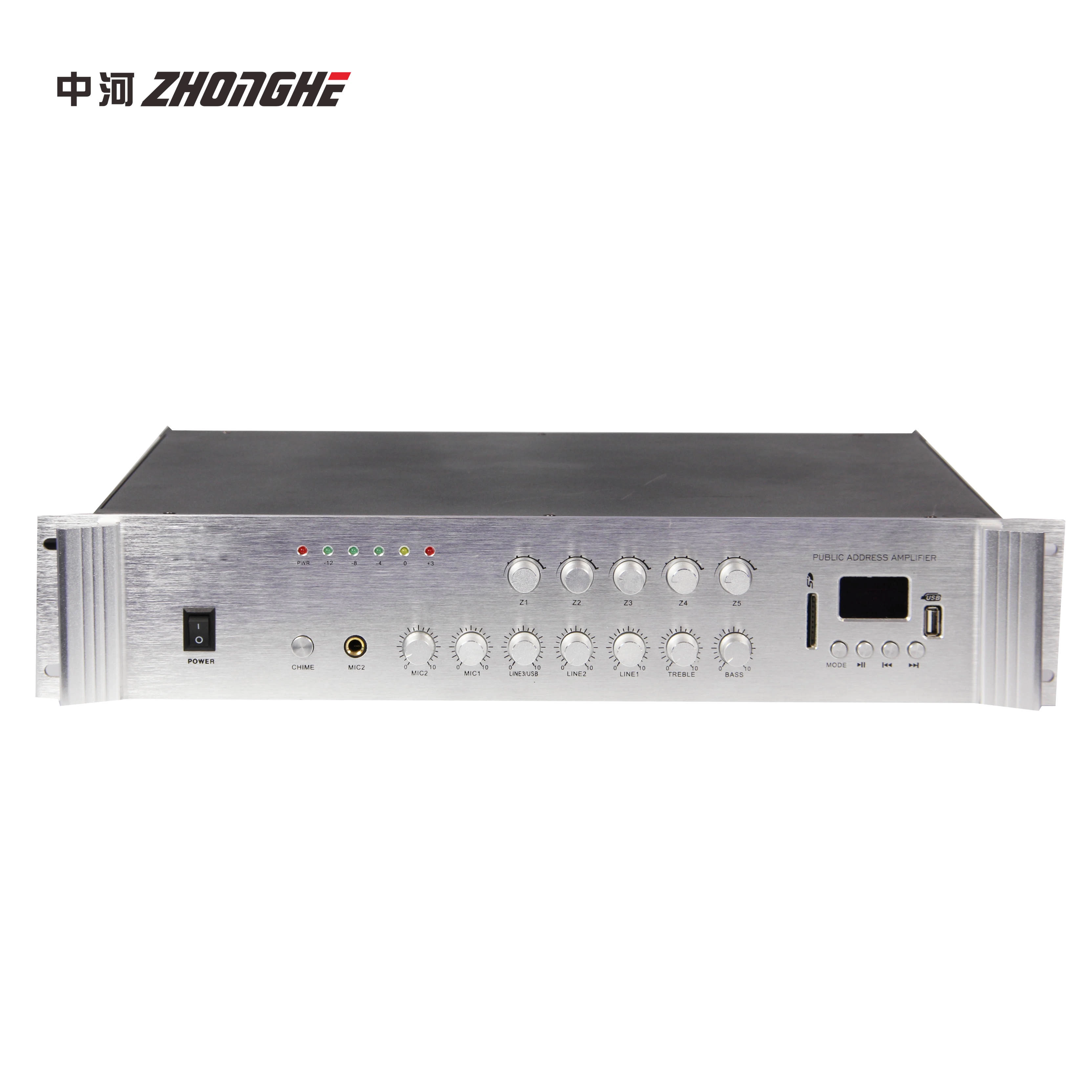 Système audio PA 250W amplificateur de puissance de 5 zones