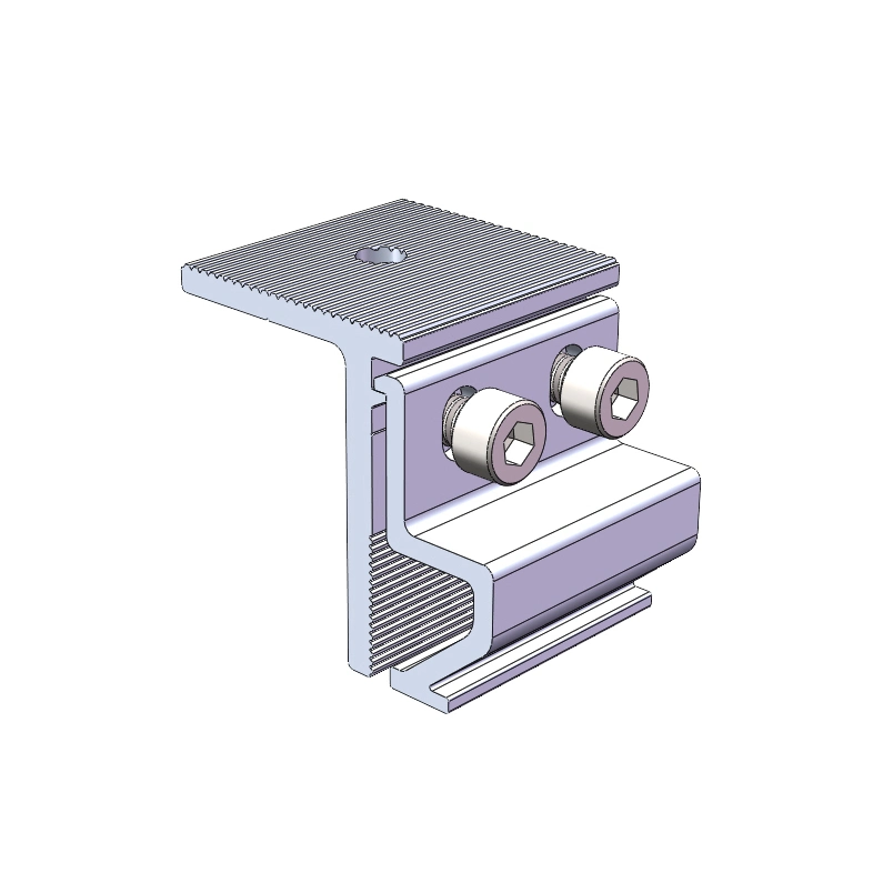 Solar Metal Roof Bracket Solar Racking Structure Aluminum Mounting System