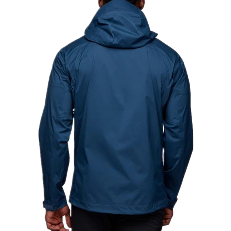 Diseño resistente al agua de calidad investigación chaqueta impermeable transpirable exterior senderismo a pie de desgaste de la lluvia Mountain Hardwear Mens chaqueta