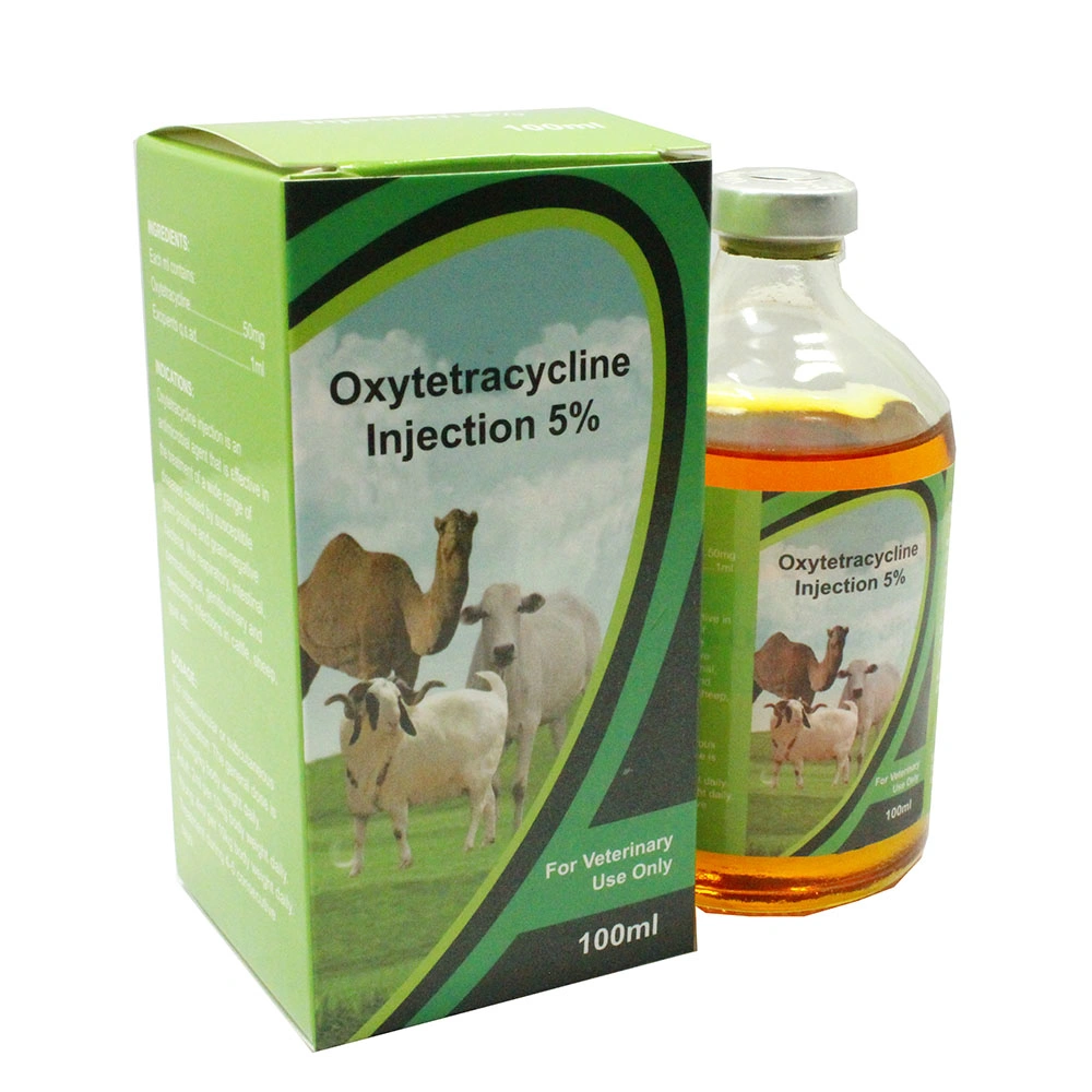 5 % 100ml/bouteille d'injection de l'oxytétracycline avec GMP