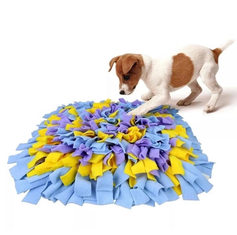 Customized Shape Polar Fleece Non-Slip Bottom Dog Snuffle Rug