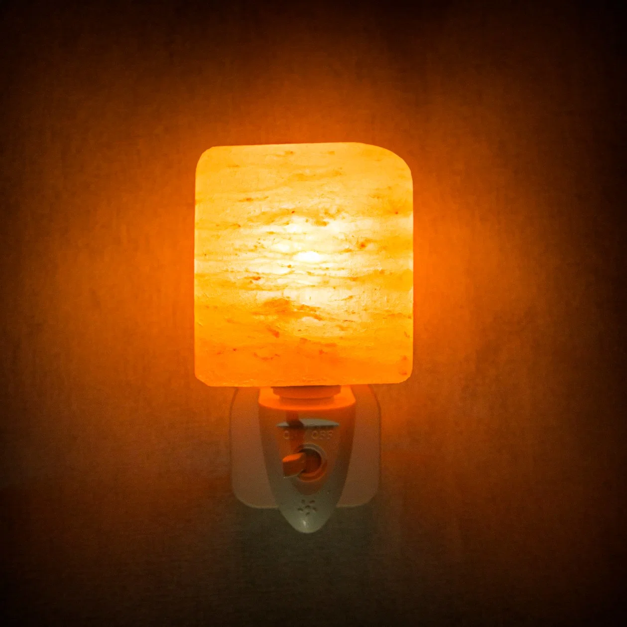 ETL Himalayan Crystal Salt Lamp Socket Rock Salt Night Light Wall Lamp