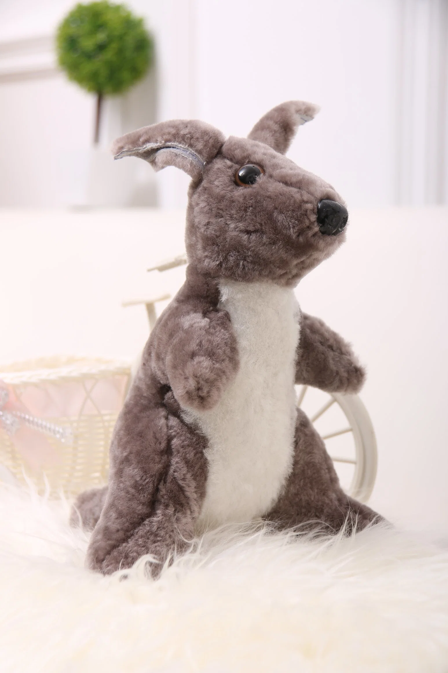 Luxury Plush Wool Baby Toys Koala Real Sheepskin Baby Products