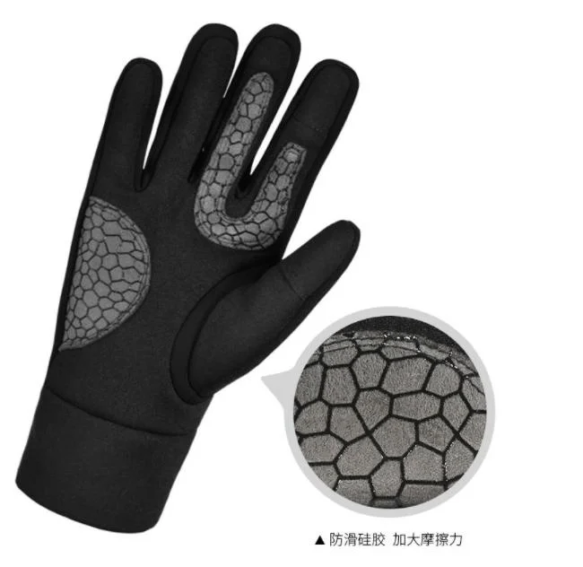 Quality Outdoor Flexibility Silicone Printing Anti-Slip Touchscreen Sprot Running Gloves