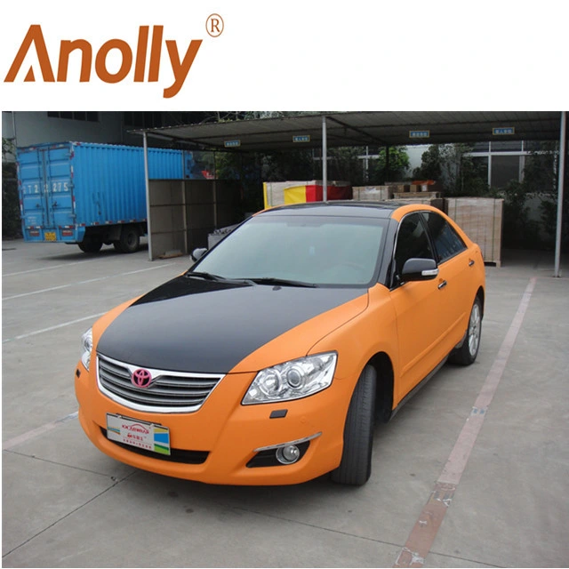 Anolly New Color Black Air Bubble Free Pearl Metal Vinil Rolle Chrome Aufkleber Auto Vinyl Cover Car Wrap