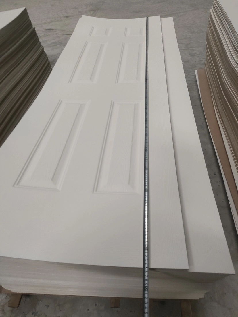 High quality/High cost performance  White Primed Colonist 6 Square Panel Interior Molded Door Skin