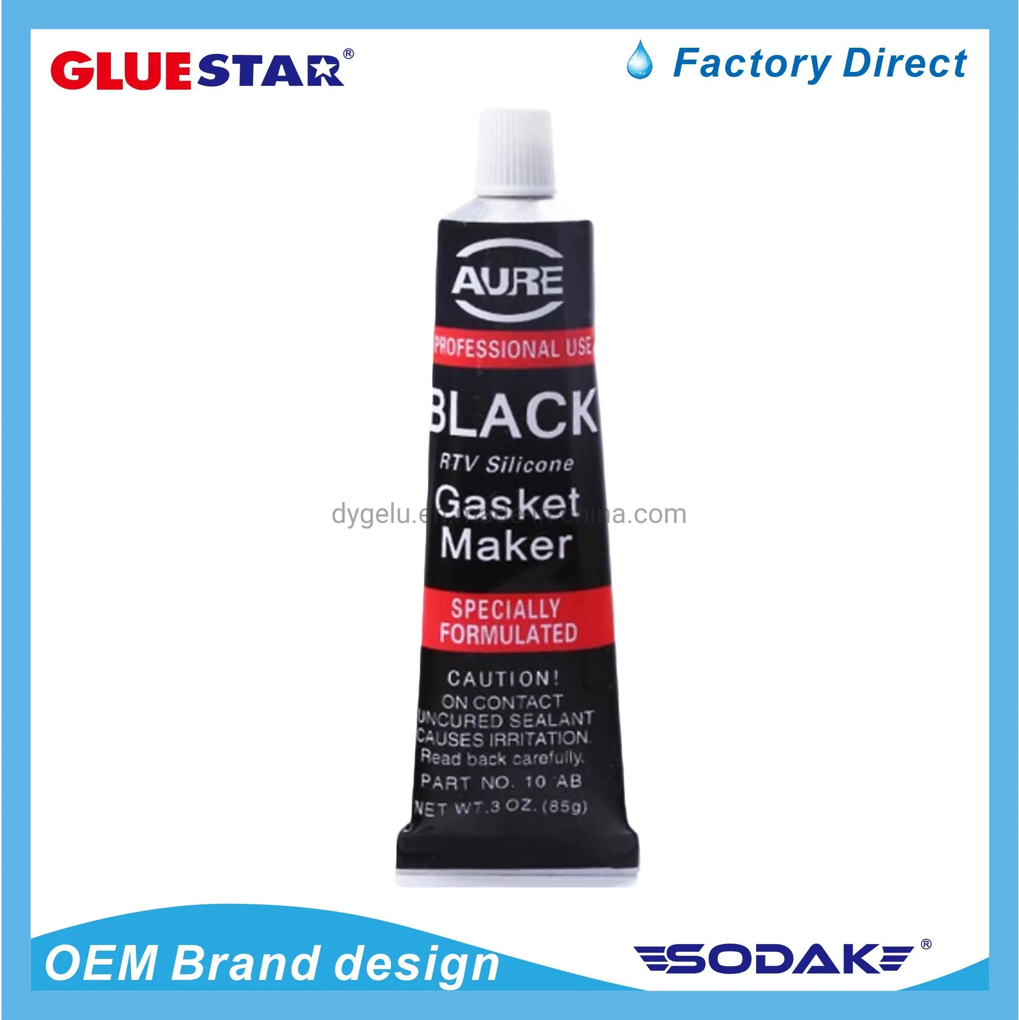85ml Grey Black Red Blue Silicone Gasket Maker, 85g RTV Silicone Sealant