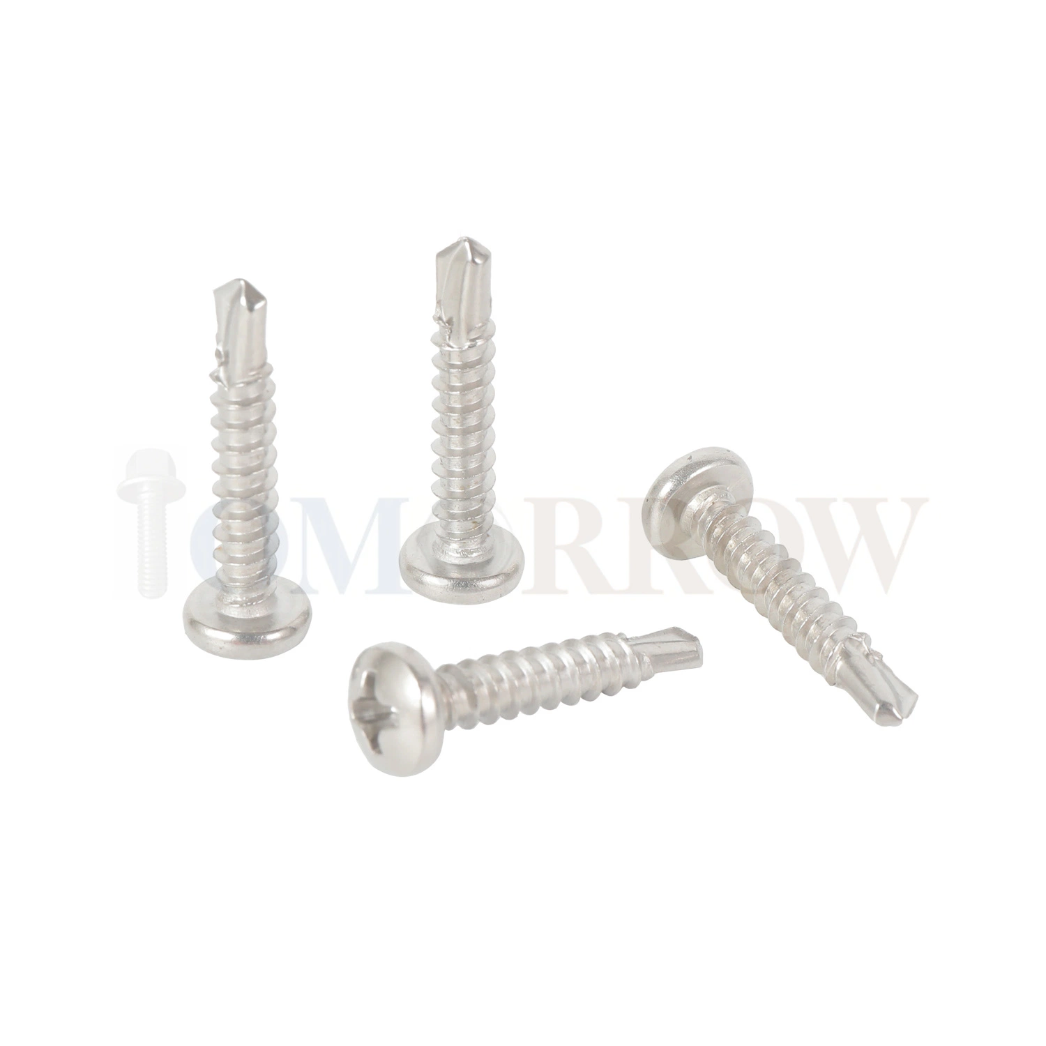 Made in China Factory One-Stop Service Stainless Steel 410, 304, 316 Pan Self-Drilling Screw DIN7504 (N) , ISO15481, ASME B18.64