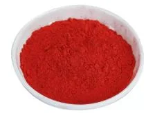 Pigmento rojo utilizado para colorear productos de plástico