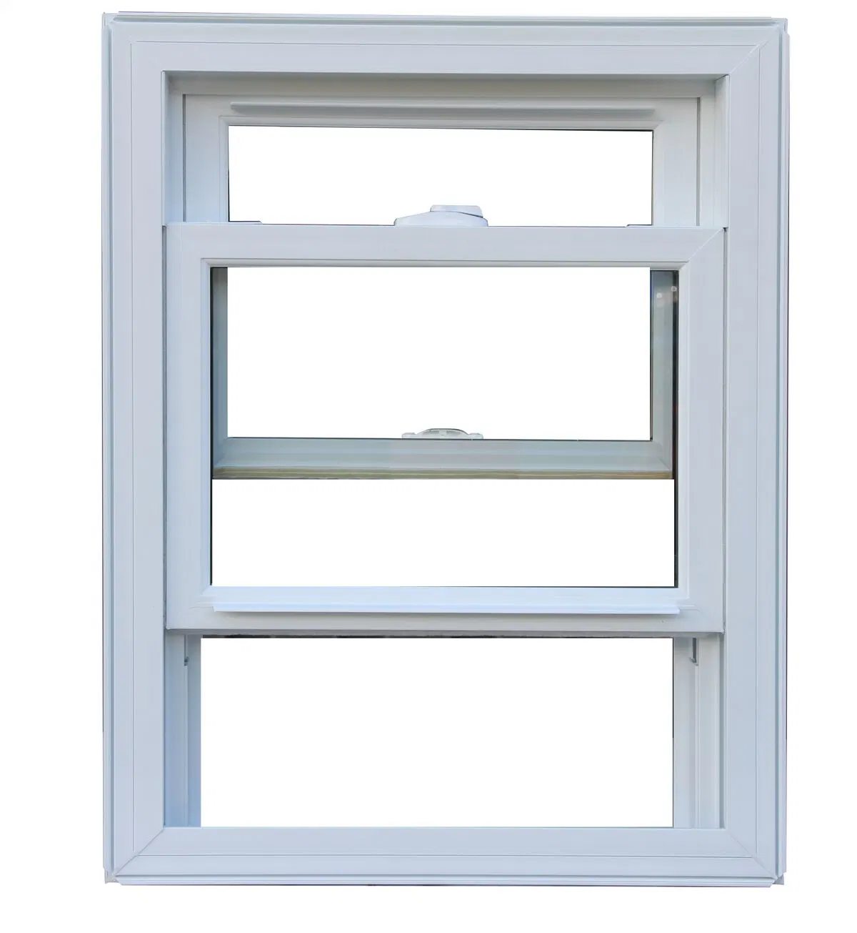 Barato vertical deslizante de vidro único janela de Hung Sash Vinyl Uupvc Janelas de vinil