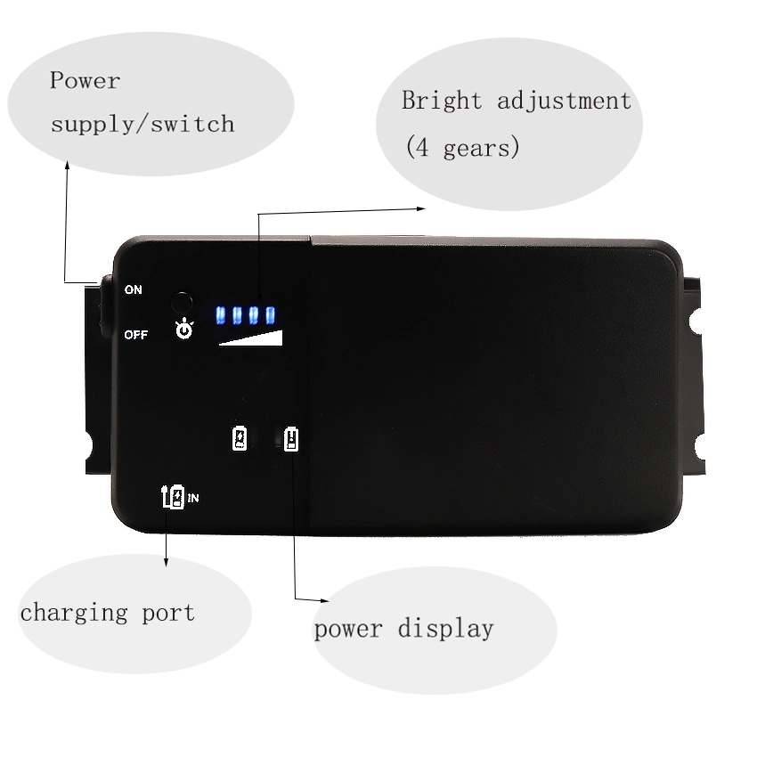 Operationslampe 5 W Dental Scheinwerfer zwei Batterien Ent Light Spotlicht