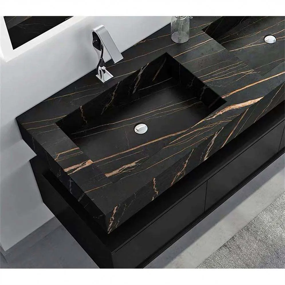 Muebles de Taula de 9mm Venta caliente sinterizado Popular armarios de baño de piedra