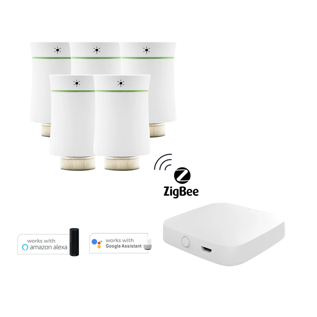 Programmable Google Tuya Zigbee WiFi Wireless Heating Thermostat Trv Home Thermostatic Radiator Valve