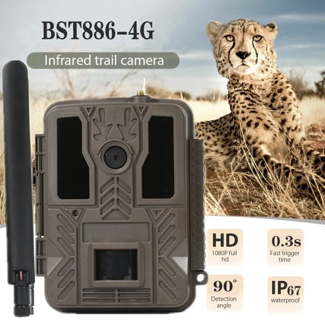 FHD 36MP GSM 4G Wireless PIR Hunting Camera Waterproof Mini SMS Control LTE 4G Cellular Trail Cameras