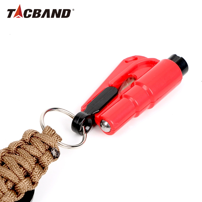 Tacband 4 in 1 Key Chain Window Breaker Seat Belt Cutter Carabiner Compass Survival Kits Tool