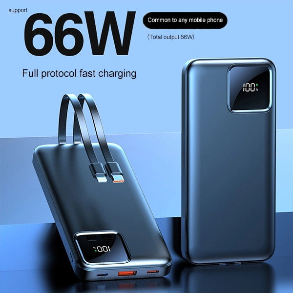 Factory 20000mAh Pd Fast Charging High Speed Mobile Battery Case QC 3.0 Quick Charge Dual USB & Type-C Opower Bank